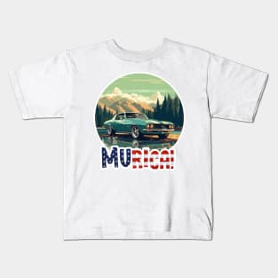 MURICA - Classic Cars iii Kids T-Shirt